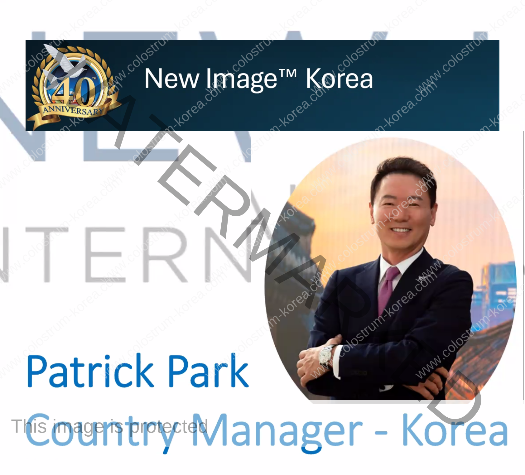 New Image Country Manager South Korea Patrick Park